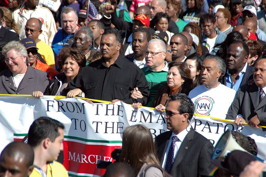 Jesse Jackson, Al Sharpton, Martin Luther King, Jr. III