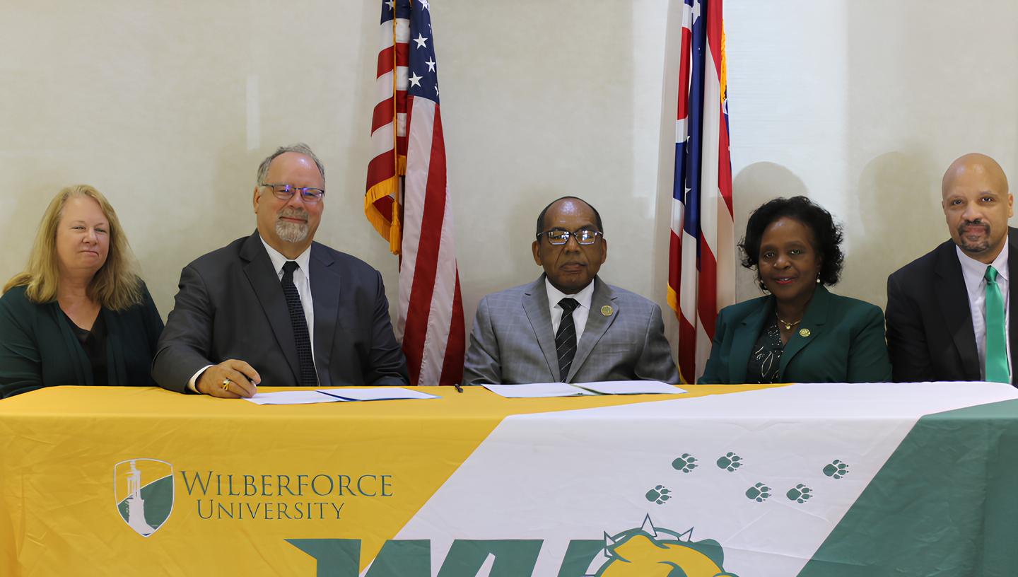 Wilberforce University and Macair Aviation signing agreement