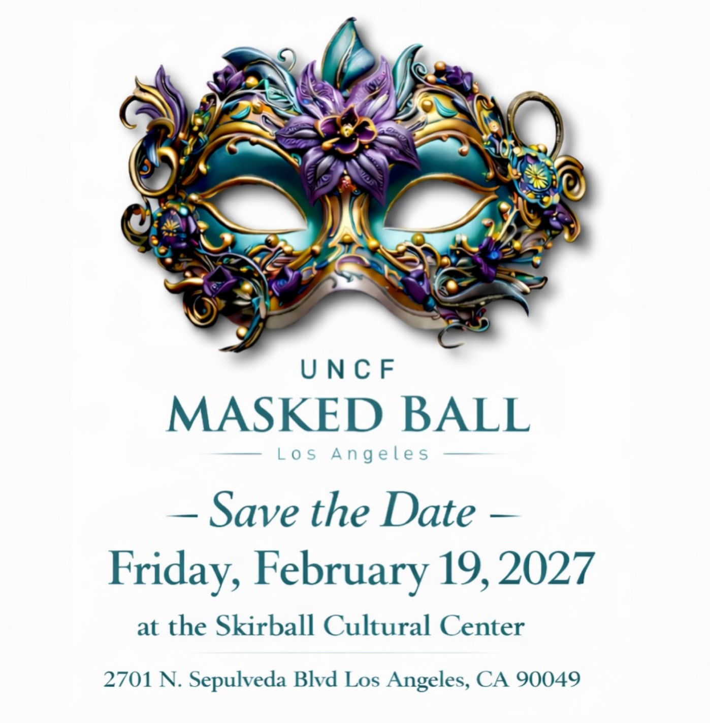 UNCF Masked Ball 2027 Poster