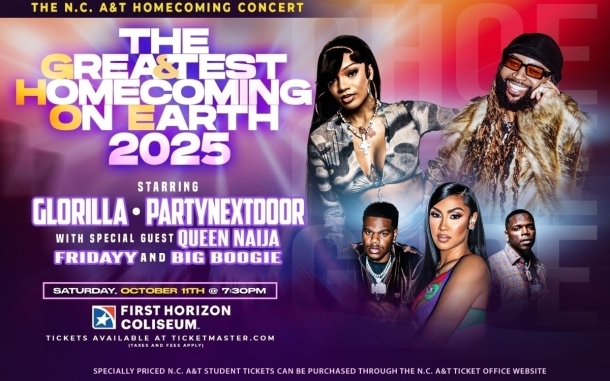 North Carolina A&T The Greatest Homecoming On Earth w Glorilla, The Party Next Door