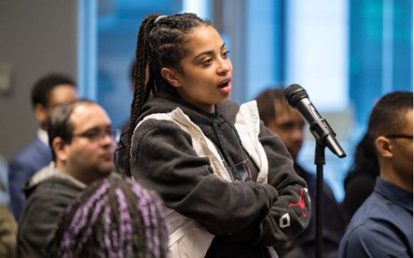 Howard University Students questions NASA Astronaut Jessica Watking