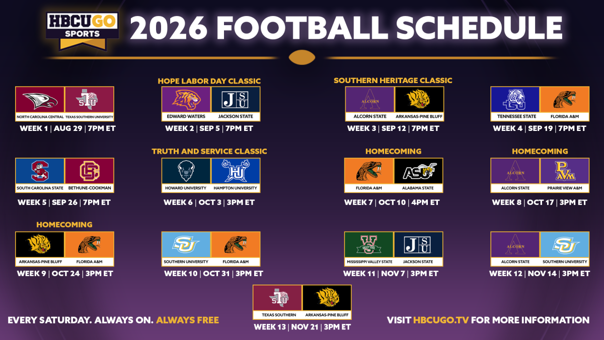 HBCU GO releases 2026 Football Schedule poster