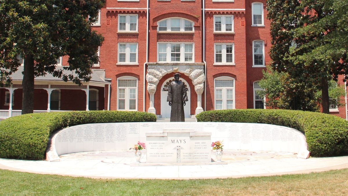 Dr. Benjamin Elijah Mays Statute in front of Graves Hall, Morehouse College