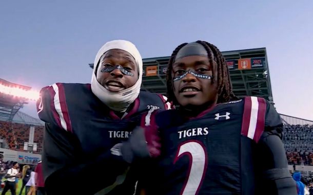 HBCU GO 2026 Football Line up players on the field