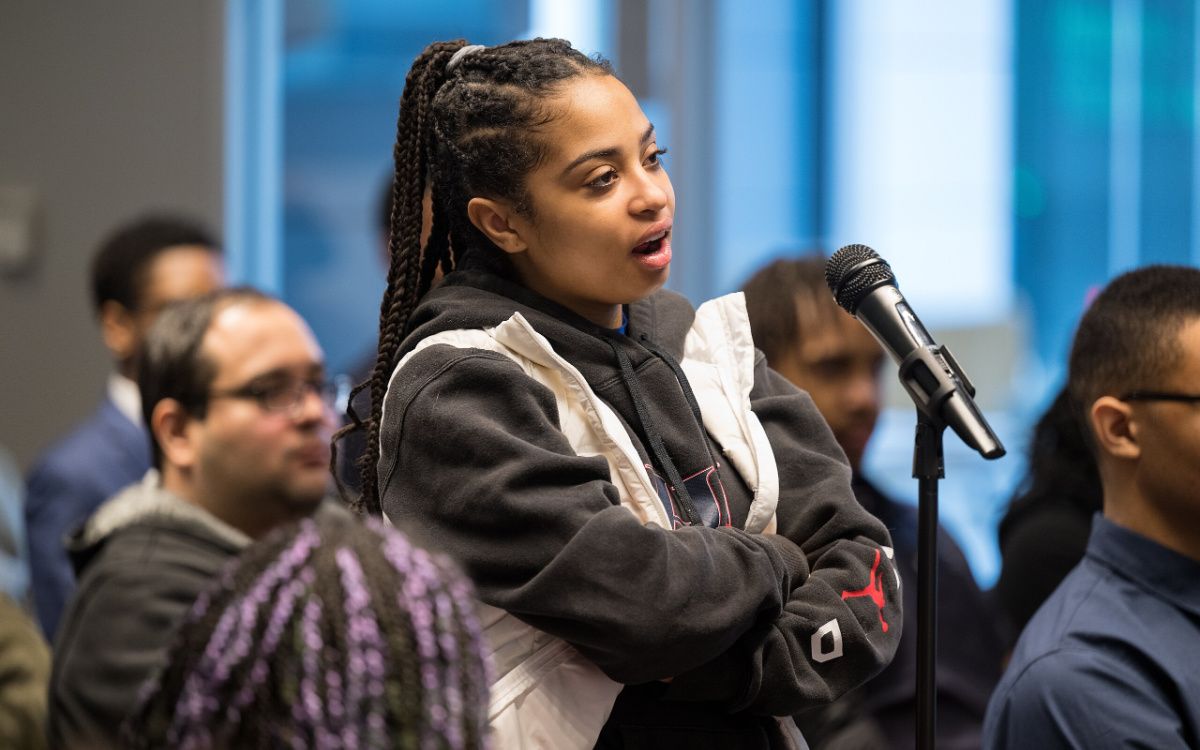 Howard University Students questions NASA Astronaut Jessica Watking