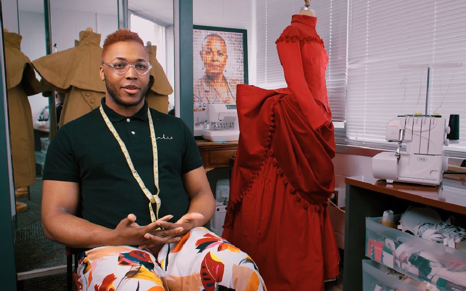 Fashion Forward Film, Fashion Designer Tukii Tucker in his design studio